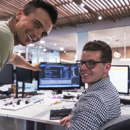 Mitarbeiter bei der Arbeit