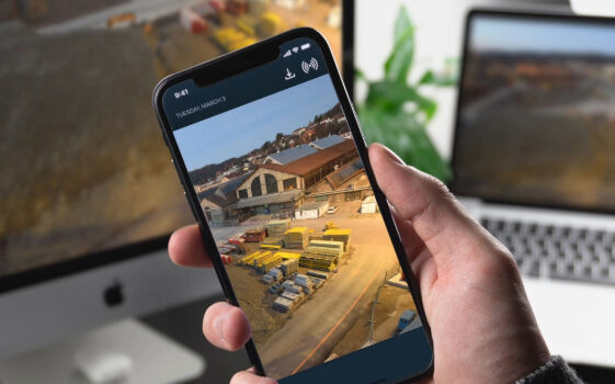 avisec Cloud Cockpit : image de chantier affichée sur smartphone – Capture d'écran