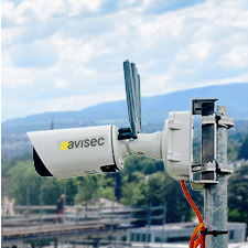 Avisec camera on a construction site