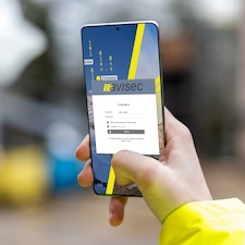 Picture of Avisec Software on a mobile phone