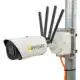side view of avisec Construction Camera 5G with pole mount – Product Photo